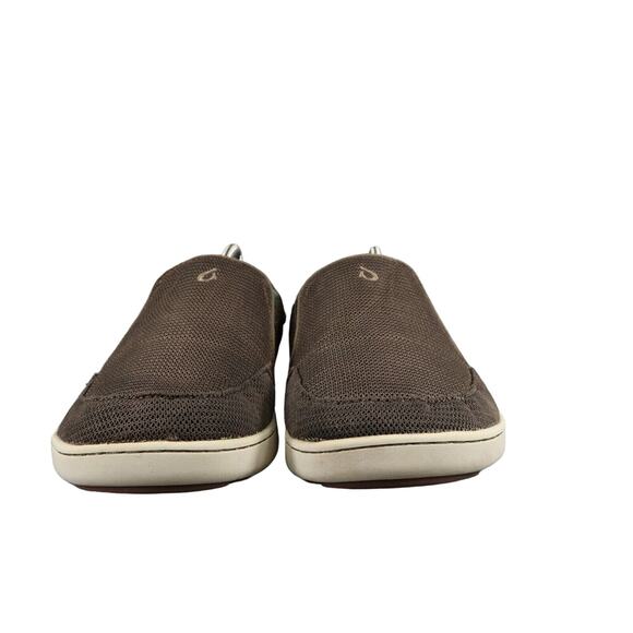 OluKai Shoes Mens 9 Casual Slip On Mesh Nohea Loafer Brown Slide Comfort Active - Picture 3 of 12